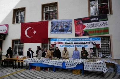 Gümüşhaneli miniklerden Sumud Filosu’na destek
