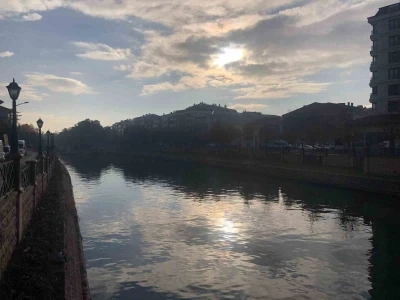 Güneş ve Porsuk Çayı’nın uyumu ortaya kartpostallık görüntüler çıkardı
