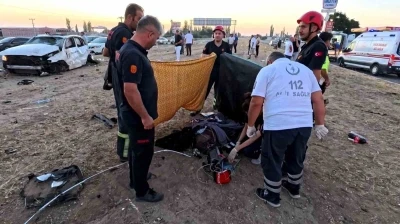 Gurbetçi ailenin otomobili takla attı: 1 ölü, 4 yaralı
