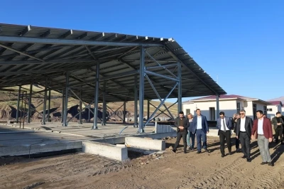 Güroymak’ta &quot;Hayvan Pazarı ve Mezbahanesi&quot; projesi devam ediyor
