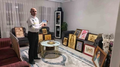 G&uuml;venlik g&ouml;revlisi &ccedil;atı katını sanat at&ouml;lyesine &ccedil;evirdi
