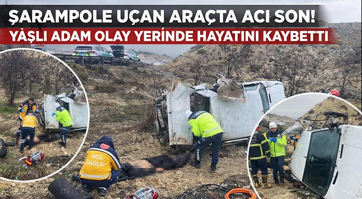 ŞARAMPOLE U&Ccedil;AN ARA&Ccedil;TA ACI SON: 79 YAŞINDAKİ YOLCU HAYATINI KAYBETTİ