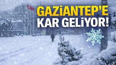 Gaziantep&rsquo;te kar bekleniyor. 22 il i&ccedil;in kar, kuvvetli yağış ve r&uuml;zg&acirc;r uyarısı