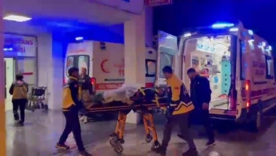 Hafif ticari ara&ccedil; bariyerlere &ccedil;arptı: 2 yaralı
