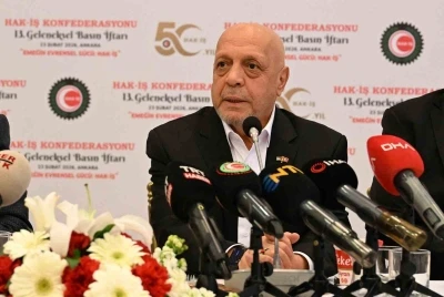 HAK-İŞ Başkanı Arslan: "Asgari &uuml;cret tespit komisyonu&rsquo;nun yapısı ivedilikle d&uuml;zenlenmelidir"
