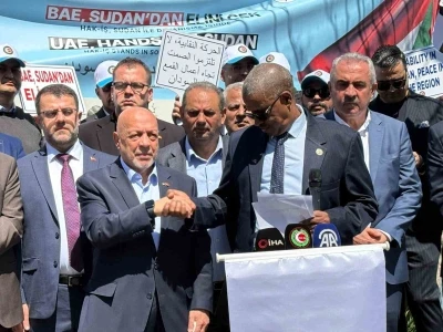 HAK-İŞ&rsquo;ten Sudan ile dayanışma eylemi
