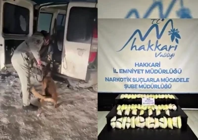 Hakkari&rsquo;de 28 kilo 600 gram gelen metamfetamin ele ge&ccedil;irildi
