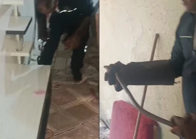 Hakkari&rsquo;de eve giren yılan paniğe neden oldu
