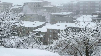 Hakkari&rsquo;de kar yağışı
