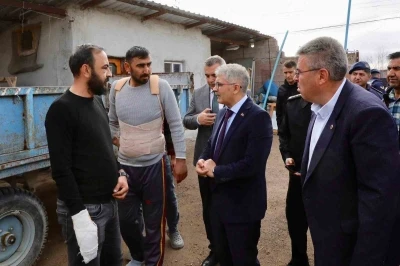 Halı saha kavgasının ardından Vali Çelik Kiledere’ye gitti
