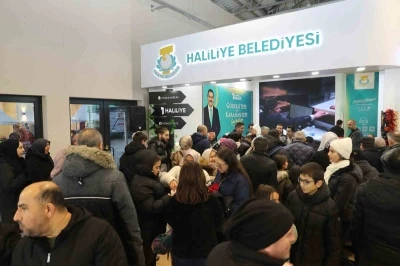 Haliliye Belediyesi standına b&uuml;y&uuml;k ilgi
