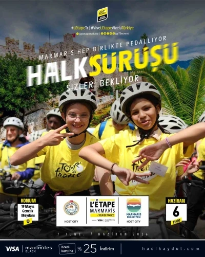 Halk s&uuml;r&uuml;ş&uuml;yle Marmaris&rsquo;te bisiklet yarışı heyecanı yaşanacak
