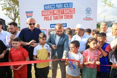 Haraççı Parkı’nın açılışında heyecan uyandıran Millet Bahçesi Projesi tanıtıldı
