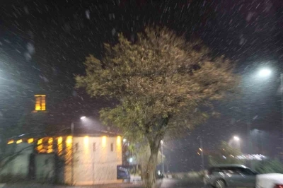 Harput&rsquo;ta kar yağışı başladı
