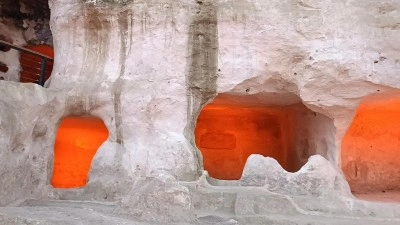 Hasankeyf'te 12 bin yıllık tarihin &uuml;zerine 'cilalı taş devri' dokunuşu