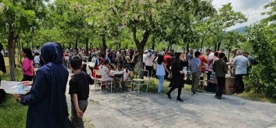 Hask&ouml;y&rsquo;de Gazze yararına hayır &ccedil;arşısı kuruldu
