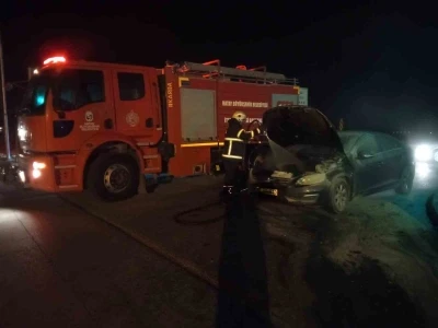 Hassa’da otomobil yangını
