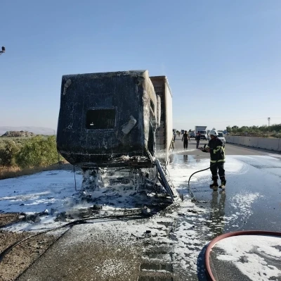 Hassa’da tır yangını
