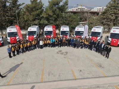 Hatay’da 12 yeni ambulans hizmete alındı
