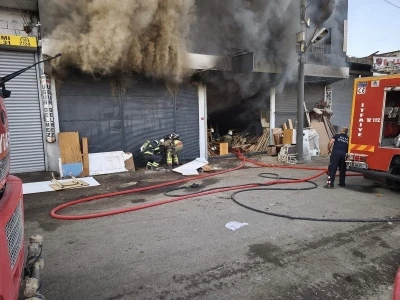 Hatay’da mobilya atölyesinde yangın
