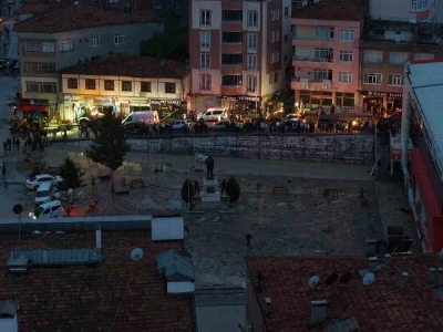 Havza sele teslim: İl&ccedil;e havadan g&ouml;r&uuml;nt&uuml;lendi
