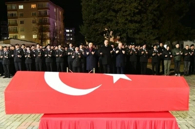Hayatını kaybeden jandarma uzman &ccedil;avuş i&ccedil;in t&ouml;ren d&uuml;zenlendi
