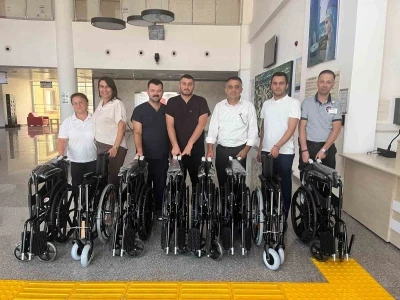Hayırsever aileden 8 adet tekerlekli sandalye desteği

