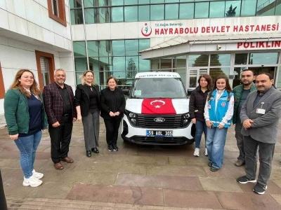 Hayrabolu&rsquo;da hayırsever iş kadınından evlere şifa taşıyacak bağış
