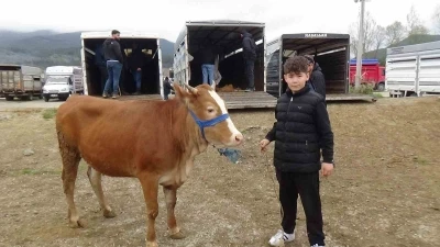 Hayvan pazarının en k&uuml;&ccedil;&uuml;k celep&ccedil;isi kurbanlık satıyor
