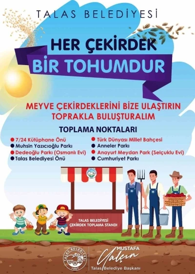 Her &ccedil;ekirdek bir tohum, her tohum geleceğe bir nefes
