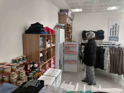 Hınıs adliyesinde sosyal market a&ccedil;ıldı
