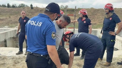 Hırsızlık için indiği kuyuda mahsur kalınca yakalandı
