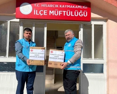 Hisarcık M&uuml;ft&uuml;l&uuml;ğ&uuml;&rsquo;nden ihtiya&ccedil; sahiplerine Ramazan yardımı
