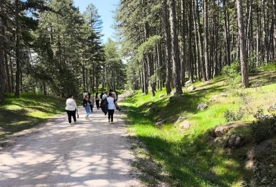 Hisarcık&rsquo;ta &ouml;zel &ouml;ğrencilerinde katıldığı doğa y&uuml;r&uuml;y&uuml;ş&uuml;
