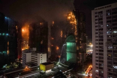 Hong Kong’daki yangın faciasında can kaybı 55’e yükseldi
