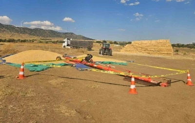Hububat elevat&ouml;r&uuml;n&uuml;n altında kalan 18 yaşındaki iş&ccedil;i hayatını kaybetti
