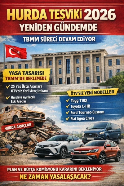 Hurda Teşviki 2026 Yeniden G&uuml;ndemde: S&uuml;re&ccedil; TBMM&rsquo;de Devam Ediyor