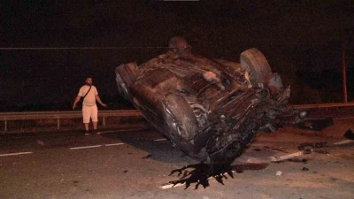 Hurdaya dönen cipten burunları kanamadan çıktılar
