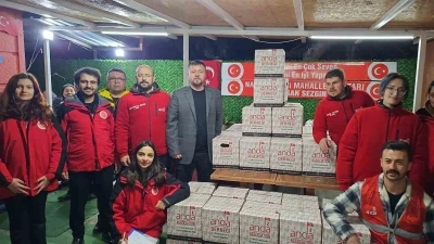 İhtiya&ccedil; sahibi 200 aileye gıda yardımı yapıldı
