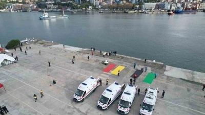 İki yıl önce gemi facialarının yaşandığı Zonguldak’ta gemi kazası tatbikatı düzenlendi
