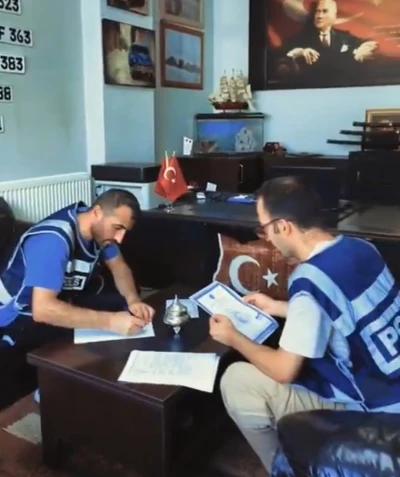 İl Emniyet müdürlüğünden kiralık araç firmalarına yönelik denetim uygulaması
