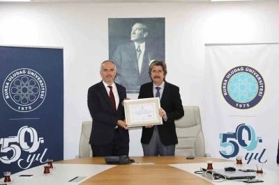 İl Sağlık Müdürlüğü’nden BUÜ’ye özel sertifika
