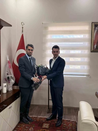 İlçe Müftüsü Aksoy, Kaymakam Aytürk’ü ziyaret etti
