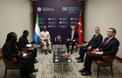 İletişim Başkanı Duran, Sierra Leone Enformasyon ve Yurttaşlık Eğitim Bakanı Bah ile g&ouml;r&uuml;şt&uuml;
