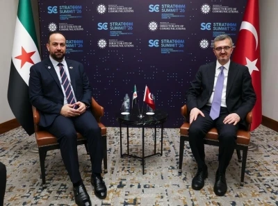 İletişim Başkanı Duran, Suriye Enformasyon Bakanı el-Mustafa ile g&ouml;r&uuml;şt&uuml;
