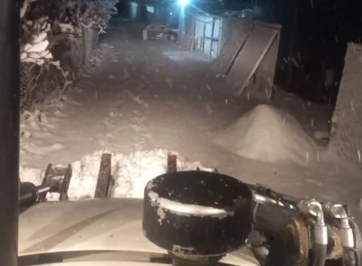 İlkadım&rsquo;da karla m&uuml;cadele
