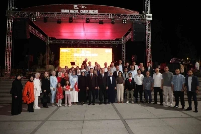 İneg&ouml;l 15 Temmuz&rsquo;un 10&rsquo;uncu yılında Milli irade i&ccedil;in tek y&uuml;rek oldu
