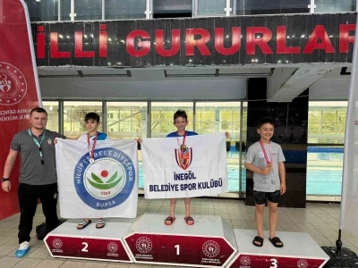 İneg&ouml;ll&uuml; minik y&uuml;z&uuml;c&uuml;lerden 18 madalyalık gurur
