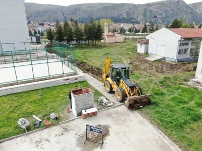 İn&ouml;n&uuml;&rsquo;de alt yapı &ccedil;alışmaları

