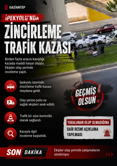 İpekyolu&rsquo;nda Zincirleme Trafik Kazası
